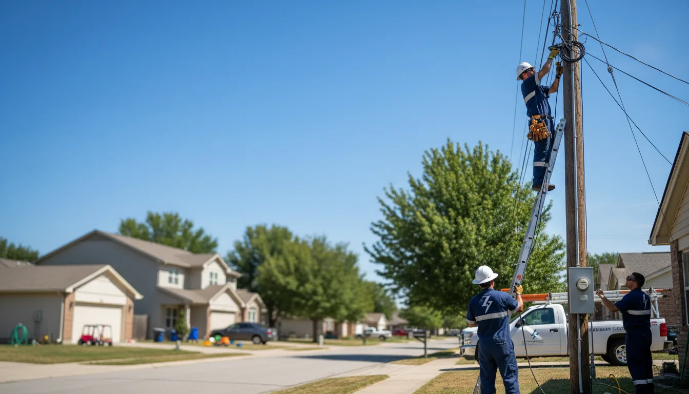 Residential electrician providing installation services in Odum, GA